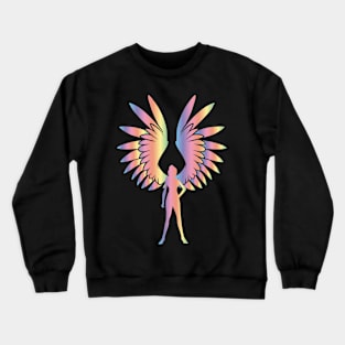 Rainbow Angel Crewneck Sweatshirt